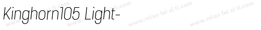 Kinghorn105 Light字体转换